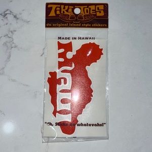 Tiki Toes Maui  vinyl sticker